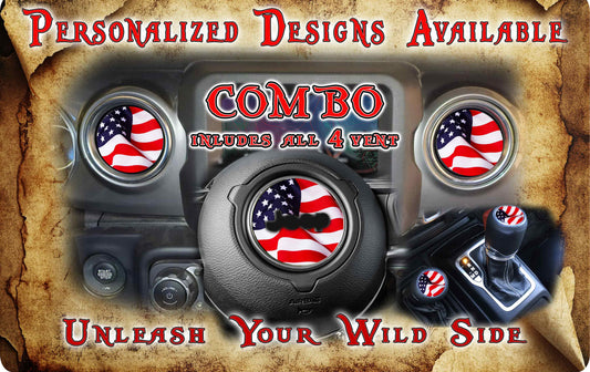 Steering wheel decal custom design