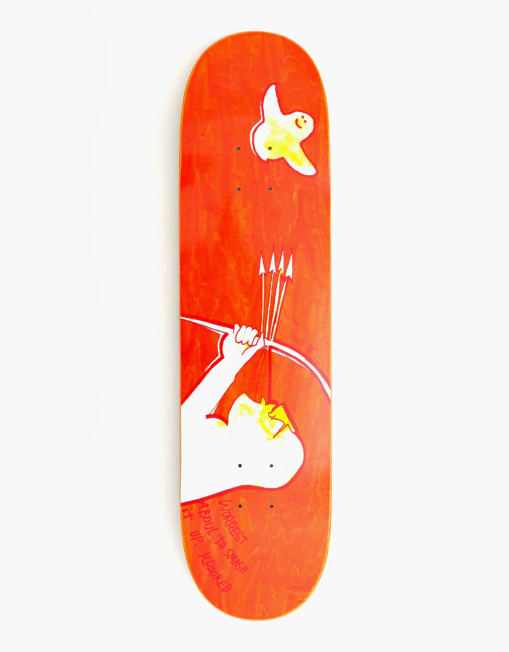 Krooked Worrest Archur Skateboard Deck - 8.06″ Red