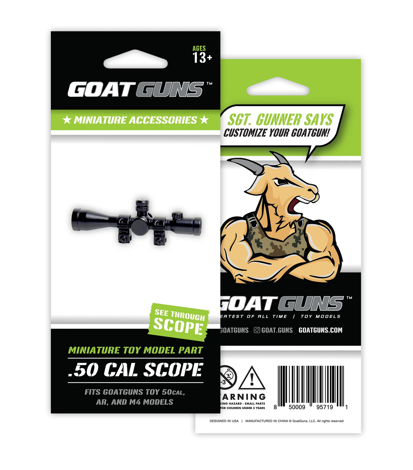 Goat Guns Miniature Toy Model .50 Cal Scope