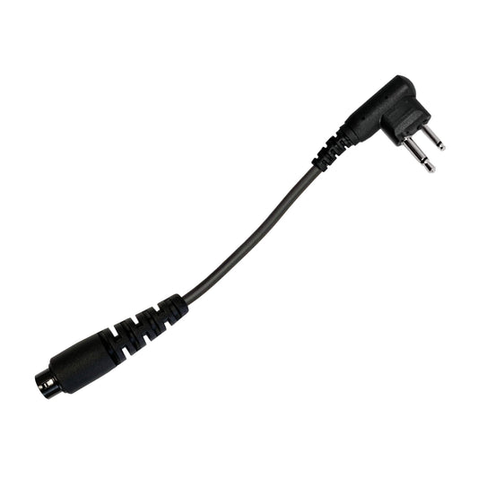 Tactical Braided Fiber Mic & Tube Earpiece Kit w/ Quick Disconnect (Hirose) Connector - 2 Pin Motorola HYT Tekk BearCom Blackbox & More