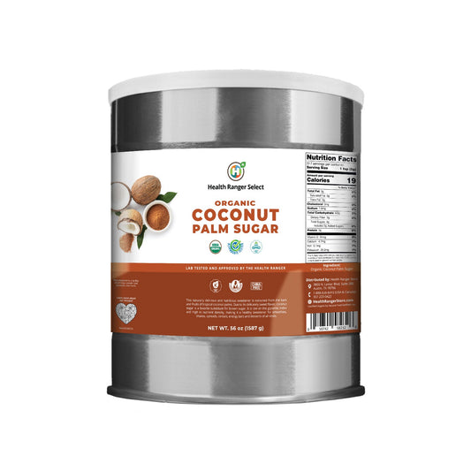 Organic Coconut Palm Sugar 56 oz (#10 can, 1587g) (2-Pack)