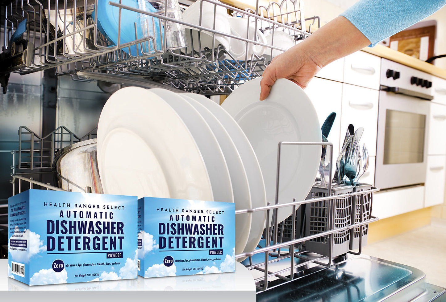 Automatic Dishwasher Detergent Powder 5lbs (2267g) (2-Pack)