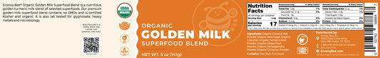 Organic Golden Milk Superfood Blend 5 oz (141 g)