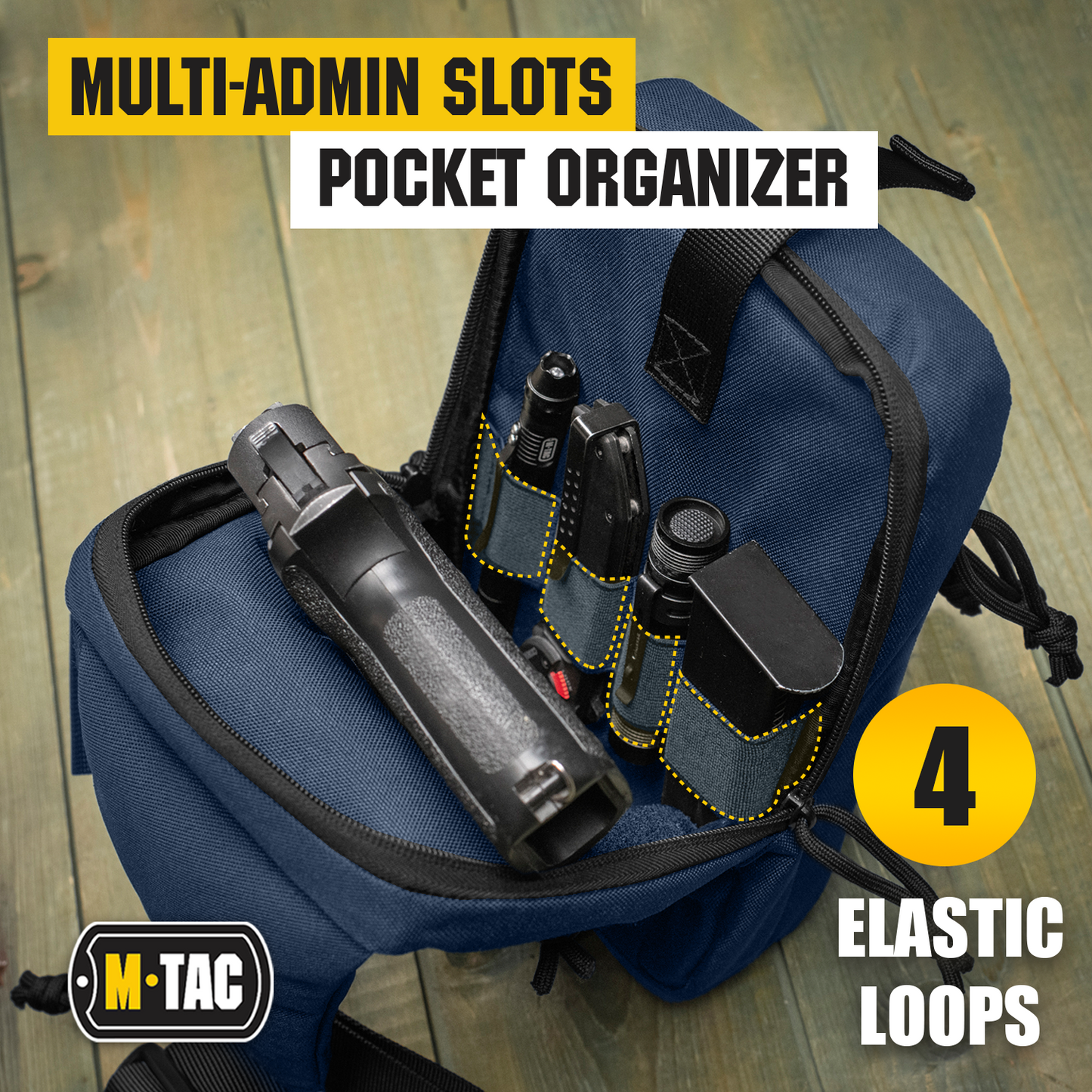 M-Tac Tactical Bag Shoulder Chest Pack with Sling & Loop Panel