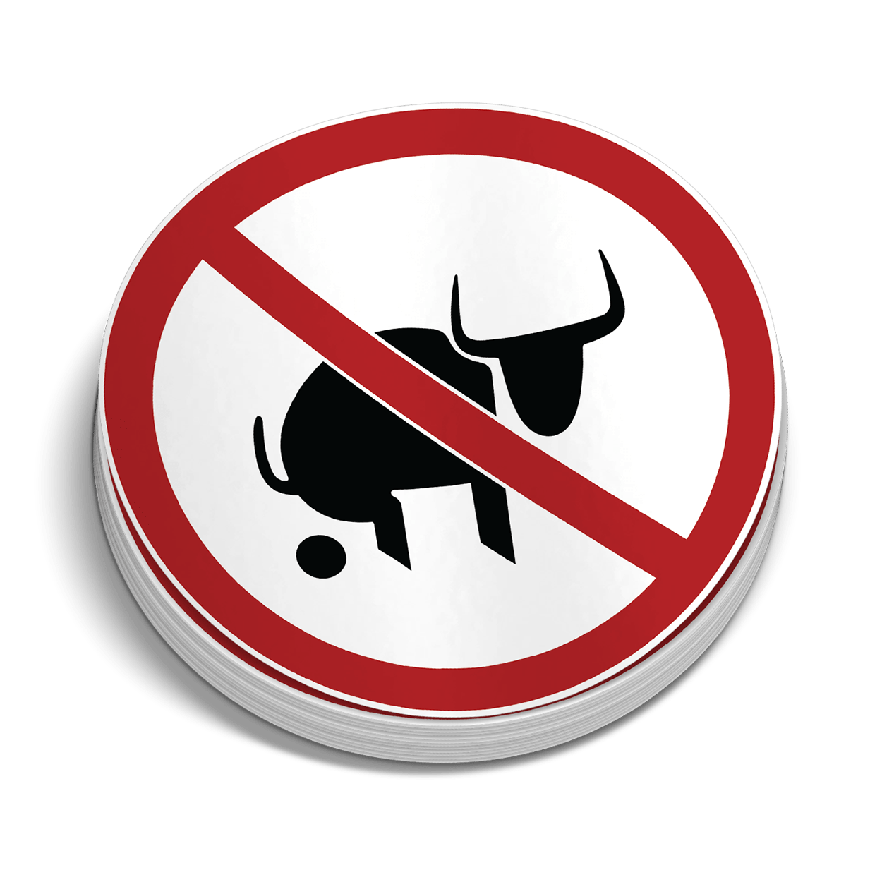 No Bull Hard Hat Decal