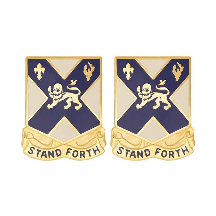 102nd Infantry Distinctive Unit Insignia - Pair - STAND FORTH