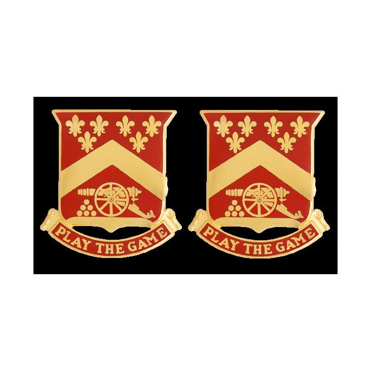 103rd Field Artillery Unit Crest - Pair - PLAY THE GAME