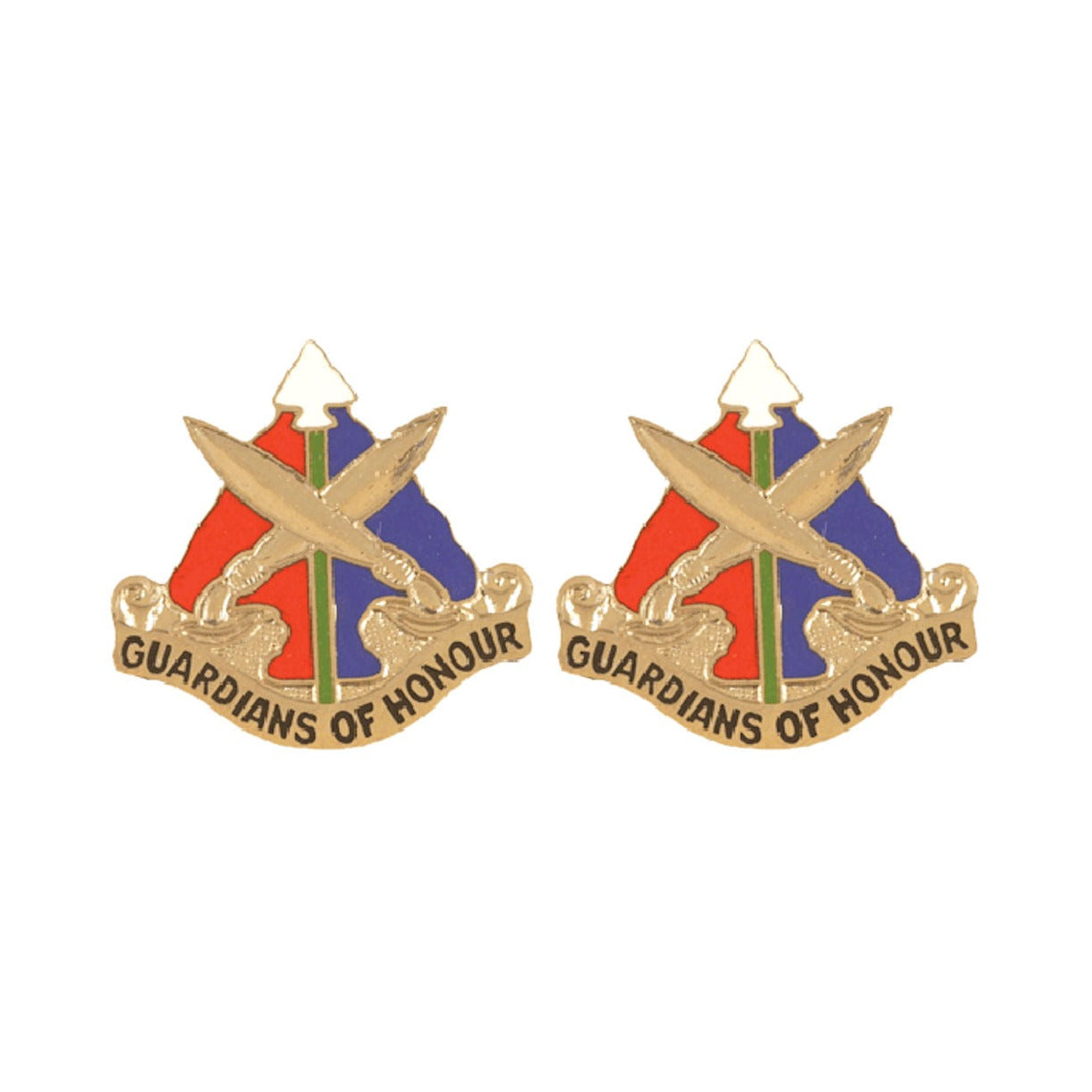 112th Military Police MP Battalion Distinctive Unit Insignia - Pair - GUARDIANS OF HONOUR