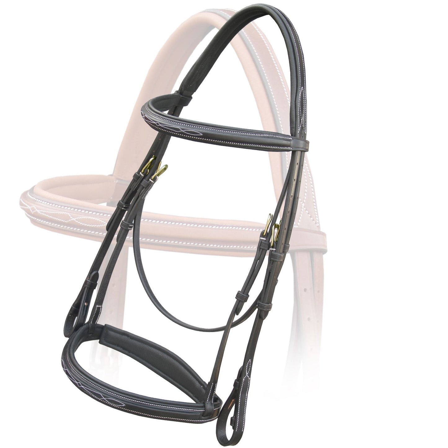 ExionPro Thin Noseband Padded Hunter Bridle with Reins