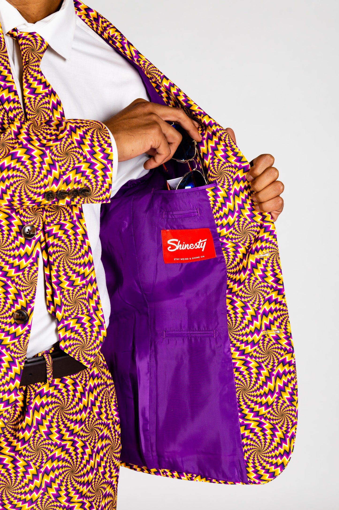 The Mardi Mirage | Illusion Print Party Suit