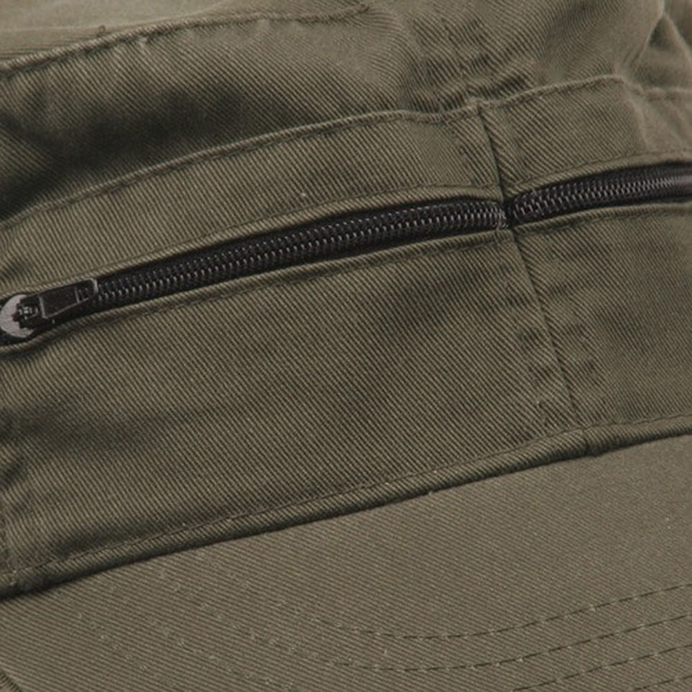 Zippered Enzyme Army Cap