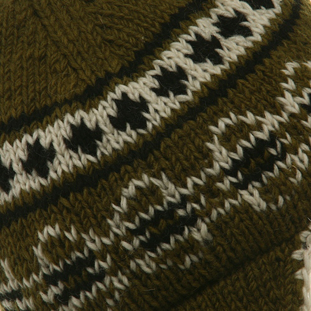 Ring Jacquard Knitting Beanie