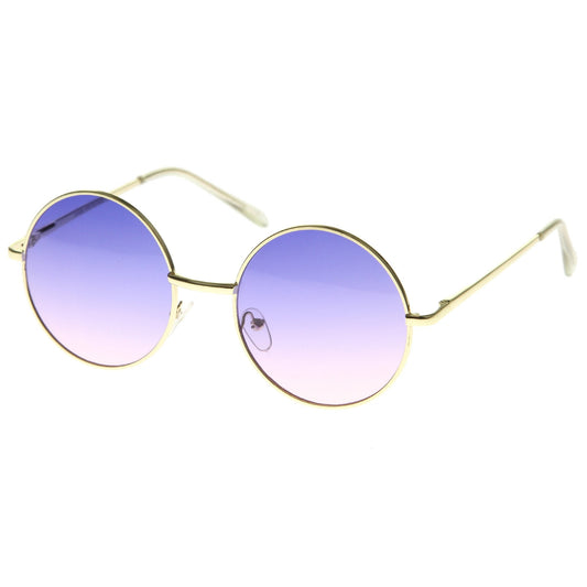 Retro Festival Oversize Round Color Lens Sunglasses A134
