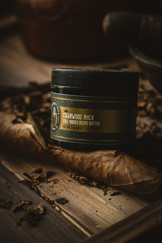 Cigarwood Mack Beard Butter - Tobacco, Oud + Smoky Vanilla