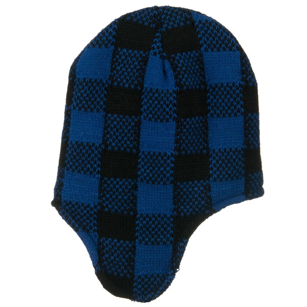 Buffalo Plaid Peruvian Beanie Hat