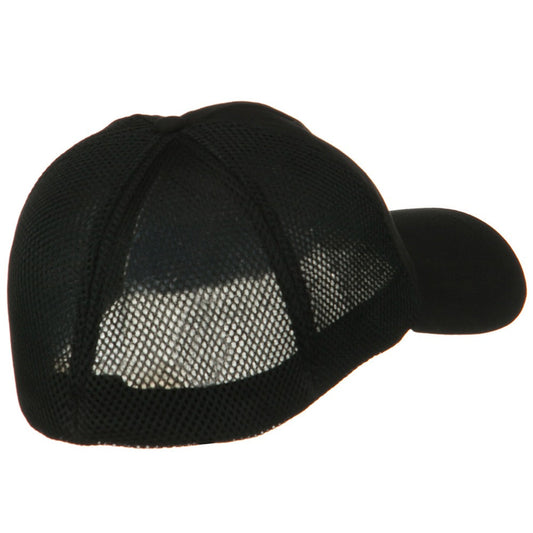 Big Size Summer Twill Mesh Flexible Fitted Cap