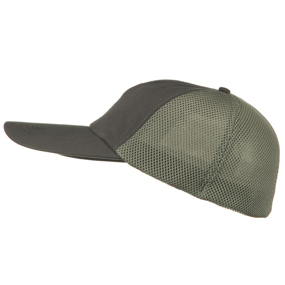 Big Size Summer Twill Mesh Flexible Fitted Cap
