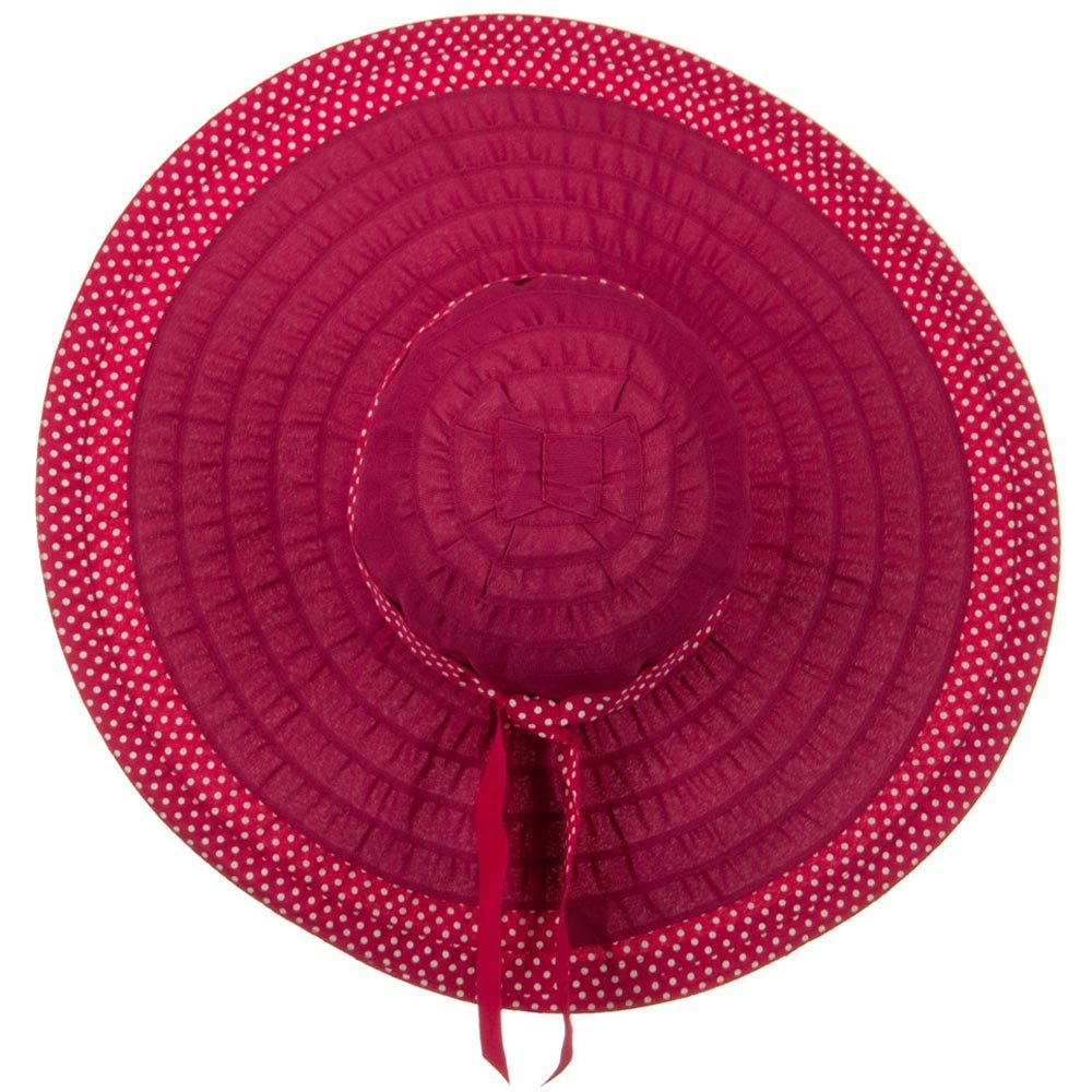 Polka Dot Sewn Braid Hat