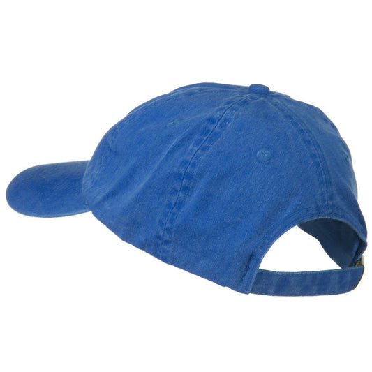 Washed Solid Pigment Dyed Cotton Twill Brass Buckle Cap