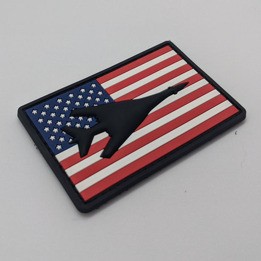 B-1B Lancer Flag Patch - PVC/Rubber