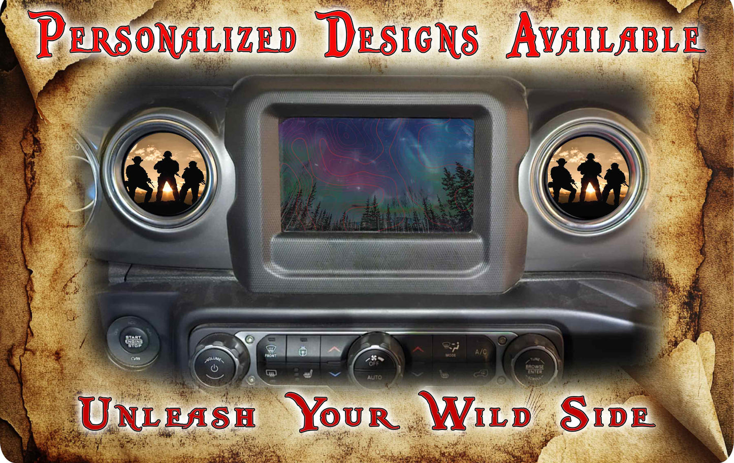 Steering wheel decal Soldiers