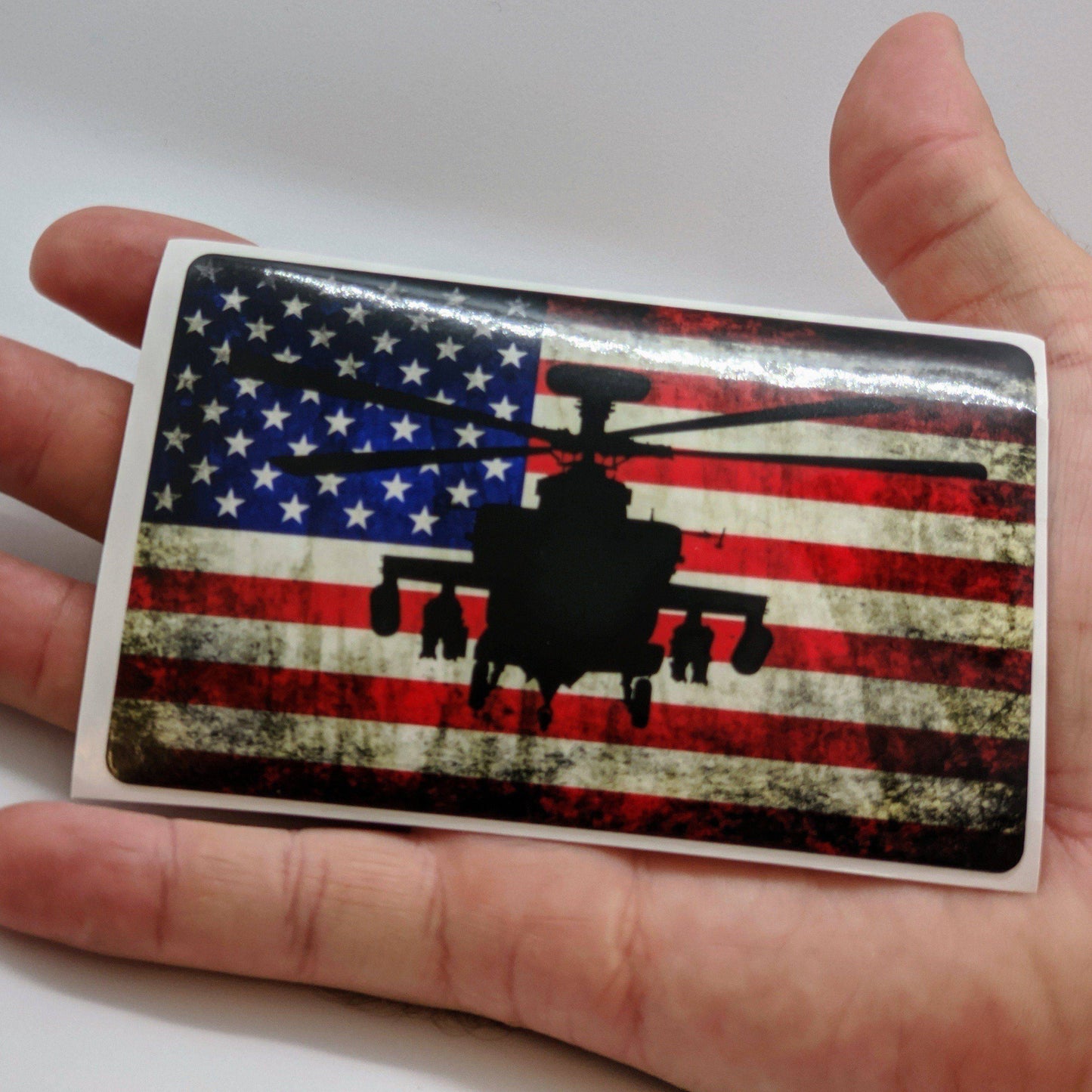 AH-64 Apache - American Flag Decal