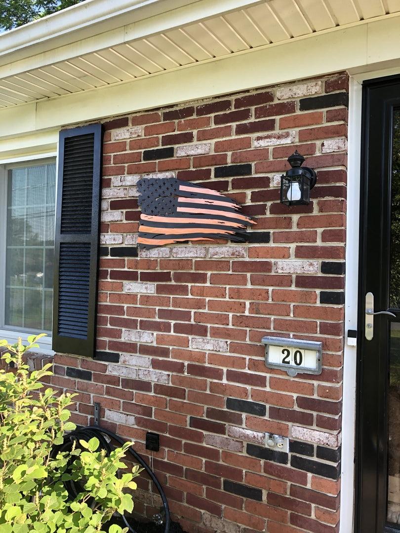 Distressed American Battle Flag