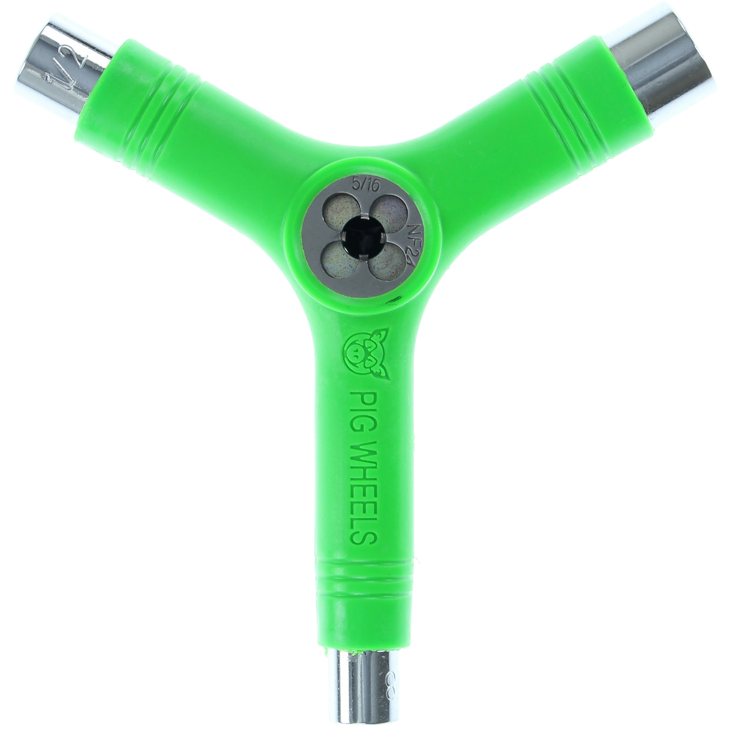 Pig Tri-Socket Skate Tool - Neon Green