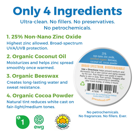 Reef-Safe Tinted Zinc Sunscreen Paste for Face