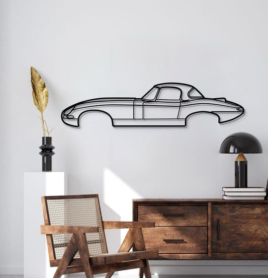 1964 Lightweight E-Type Metal Car Wall Art - MT0070