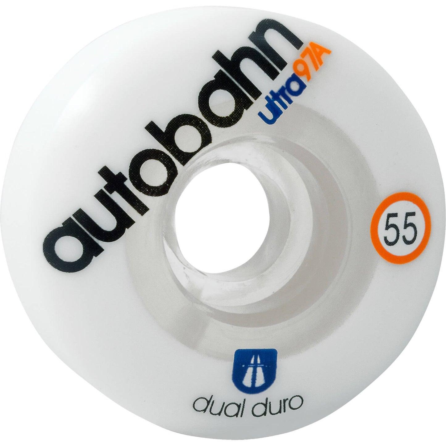 Autobahn Wheels Dual Durometer Ultra Classics 55mm 97a - White/Clear (Set)