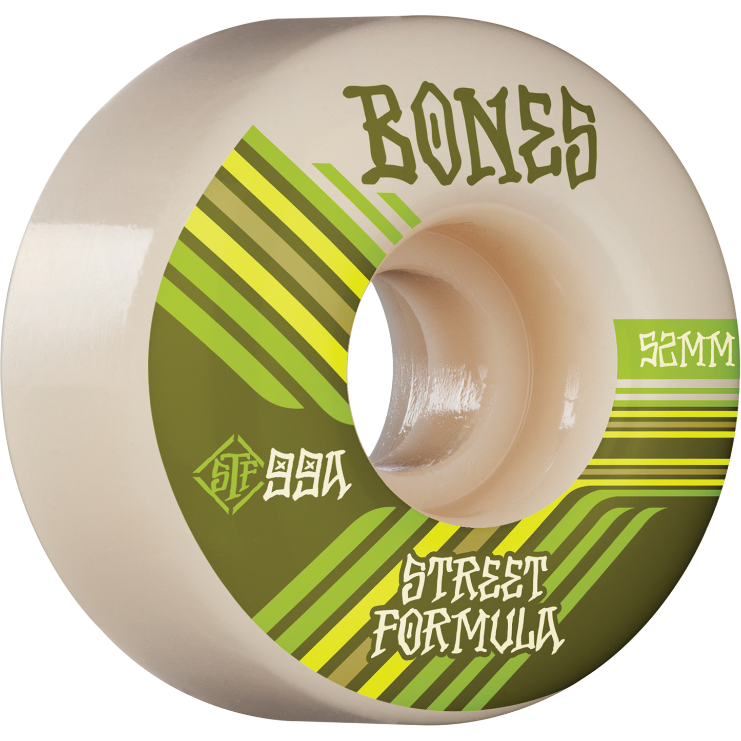 Bones STF Retros V4 Wide 52mm 99a Wheels - White (Set of 4)