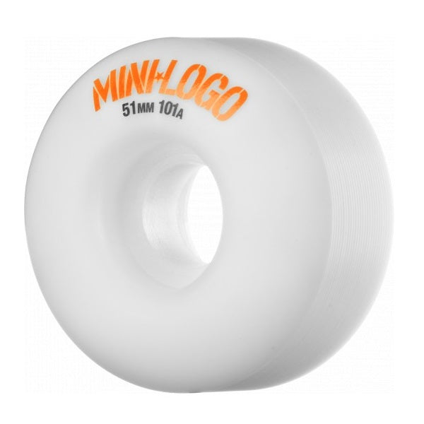 Mini Logo Wheels C-Cut 51mm 101a - White (Set of 4)