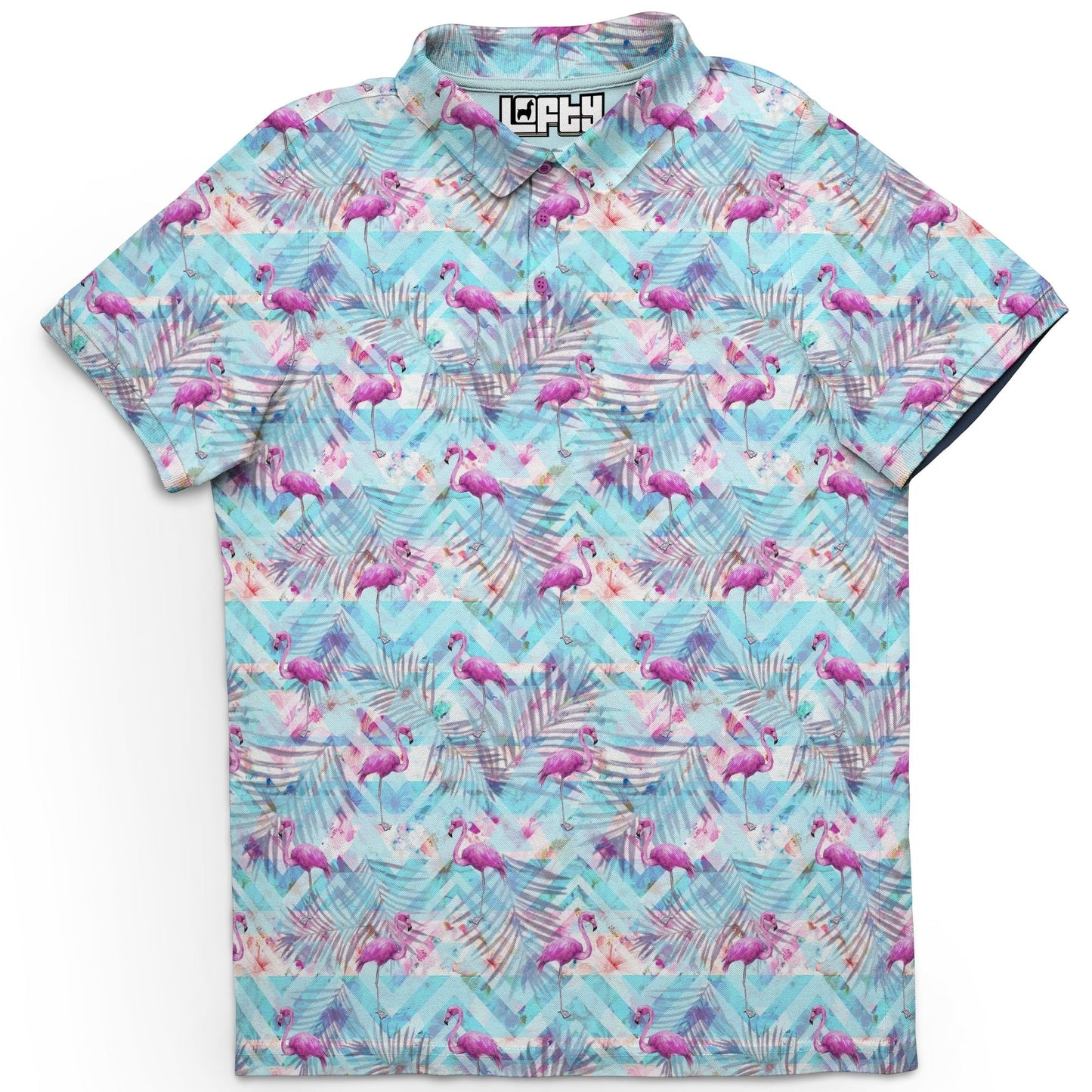 Florida Man | Floral/Flamingo Golf Polo for Men