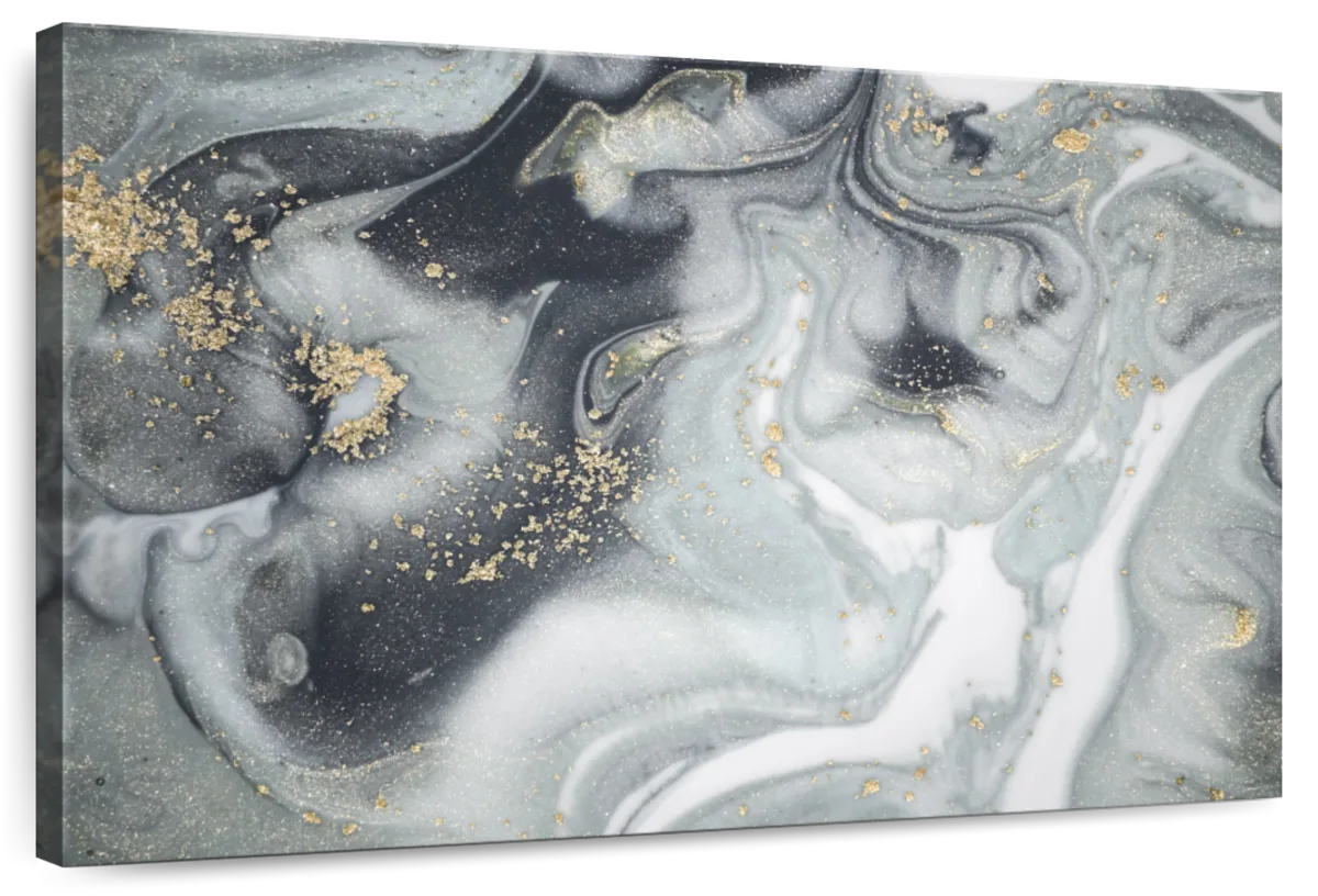 Swirly Fluid Abstract Wall Art