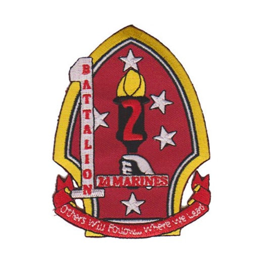 1st Battalion 2nd Marines - "Others Will Follow...Where We Lead" - USMC Sew-On Patch