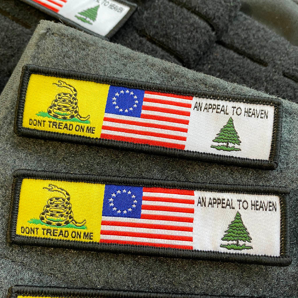 Three Flags Morale Patch - Gadsden Betsy Appeal