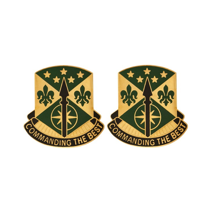 200th Military Police Command Unit Crest DUI - 1 Pair - COMMANDING THE BEST