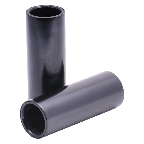 Snafu Hex 100mm Alloy Core Chromo Sleeve Pegs - Black