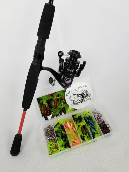 Cam's Complete 6'6" "Matrix Red" Titanium 10+1 (BB) Ball Bearing Reel Signature Series Curly Tail Combo Special