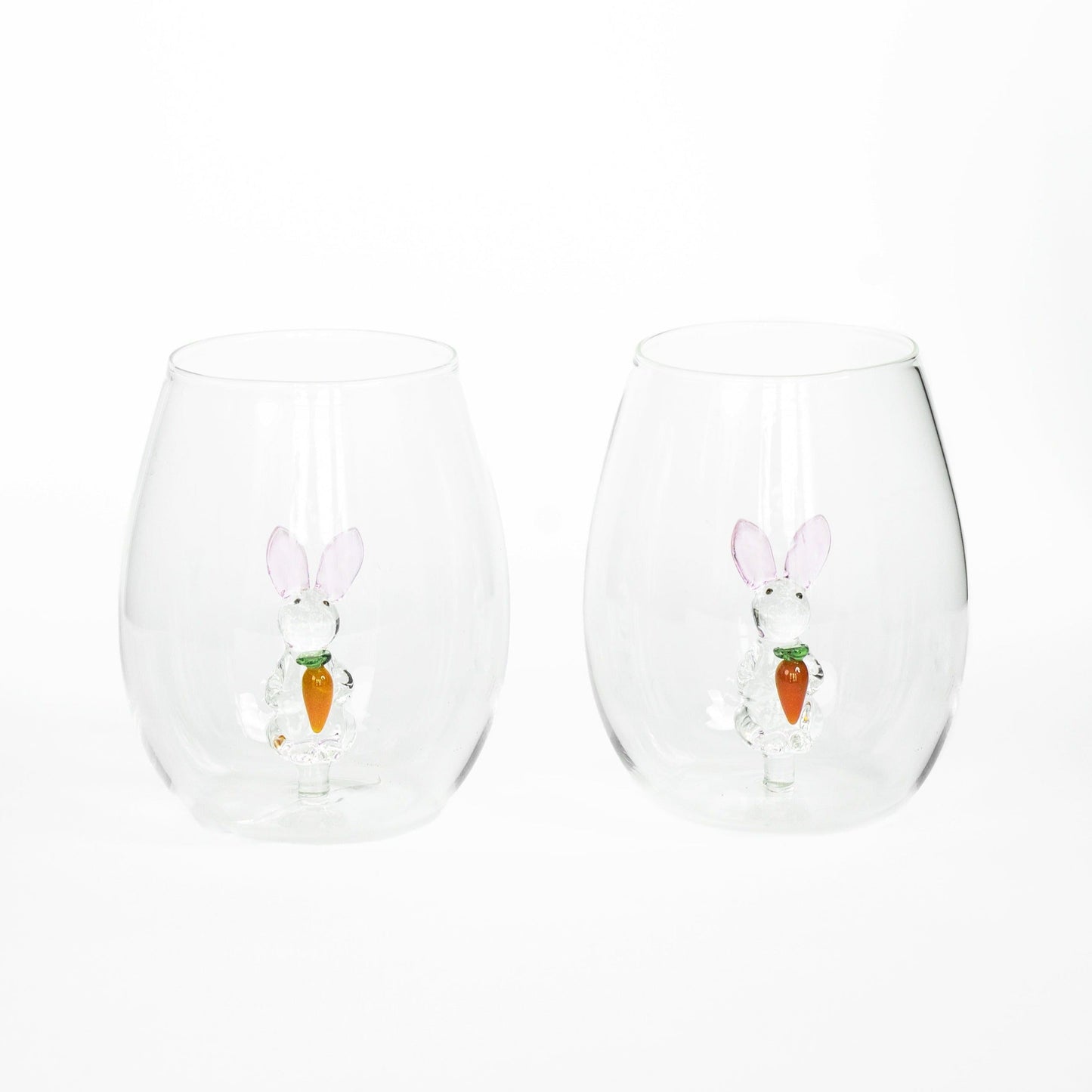3D Easter Bunny Jar & Wine Glass Collection