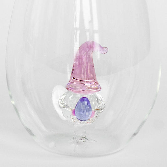 3D Easter Gnome Stemless Wine Glasses