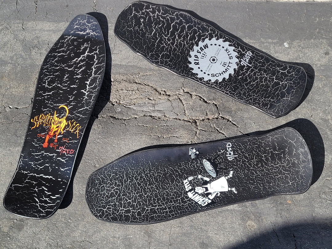 Schmitt Stix Chris Miller Dog Large LTD Crackle 10" Skateboard Deck