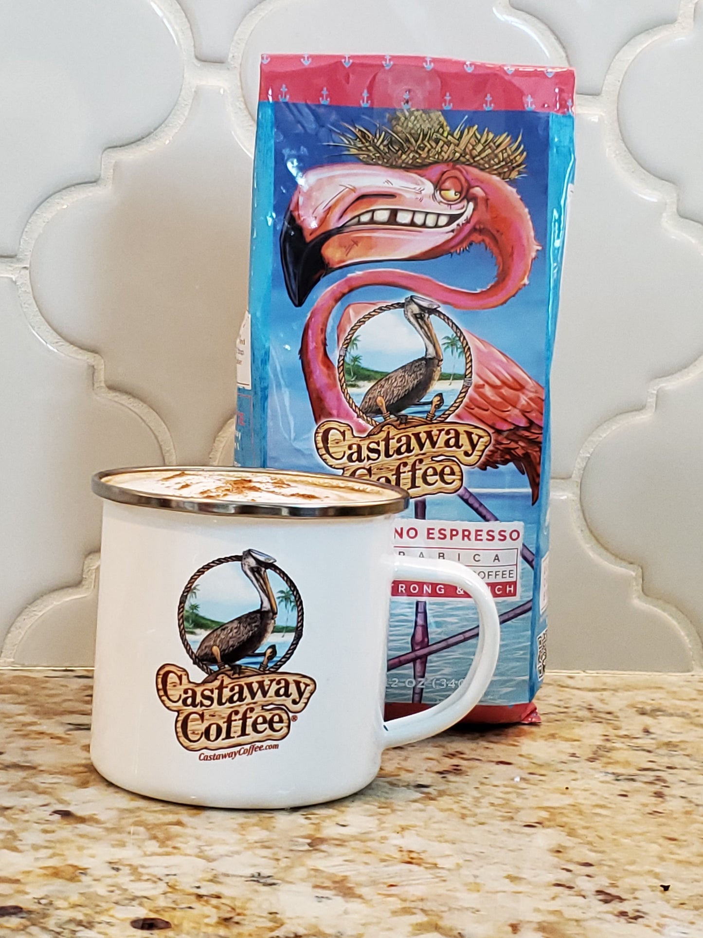 12oz Camp Coffee mug.