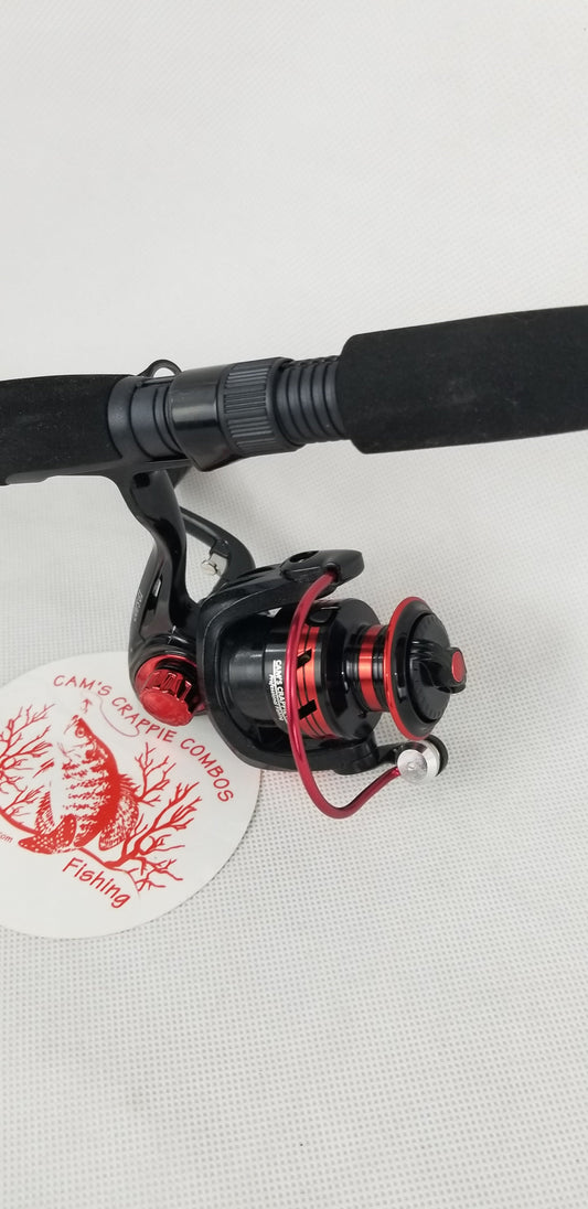 Cam's 6'0 (8+1) BB Black & Red "War Horse" Magic Stik Rod & Reel Combo