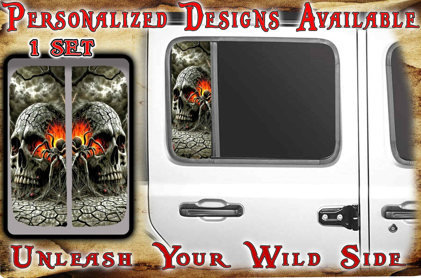 Spider Skull Side door window 207