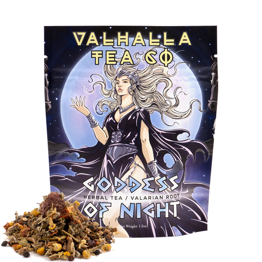 Goddess of Night | Valerian Root, Chamomile, Lavender | Herbal Tea | Non-Caffeinated