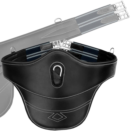 ExionPro Belly Guard Girth - Navy Blue Elastic with White Lines