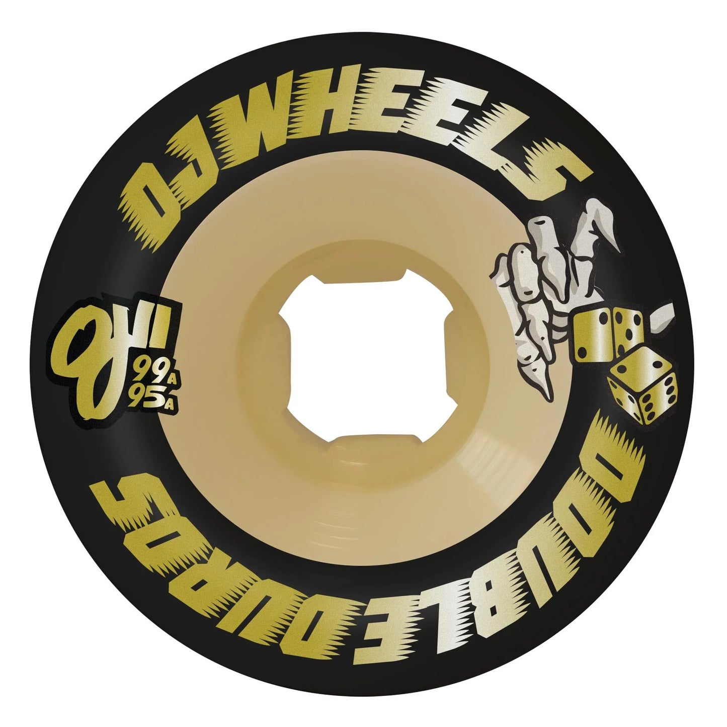 OJ Wheels Double Duro Mini Combo 58mm 99a/95a - Black/Gum (Set of 4)