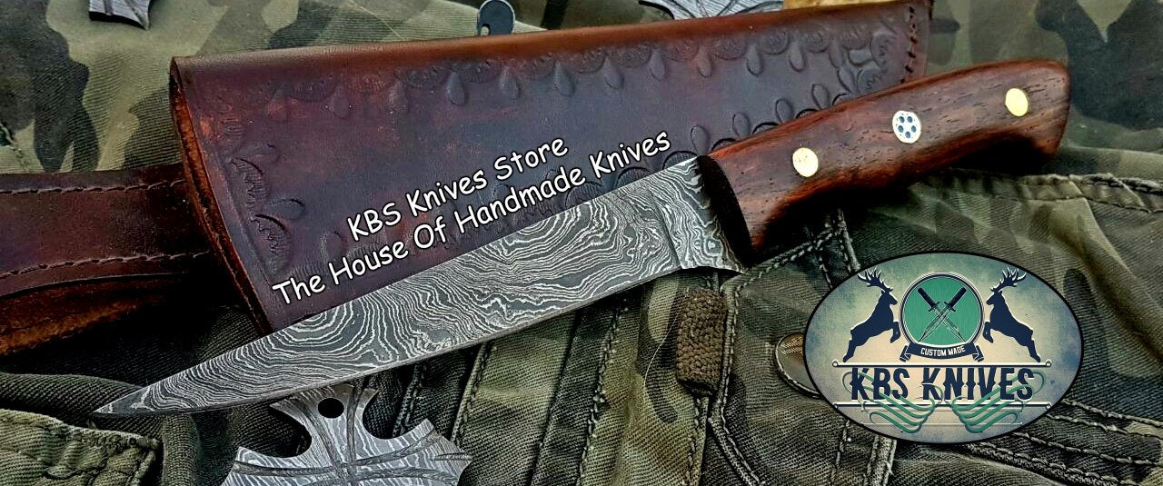 Custom Handmade Damascus Steel Flexible Blade Boning Knife